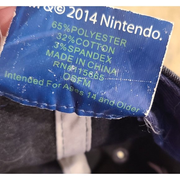 The Legend of Zelda Skyward Sword Snapback Hat Nintendo 2014 Teal Blue Gaming - Picture 13 of 15